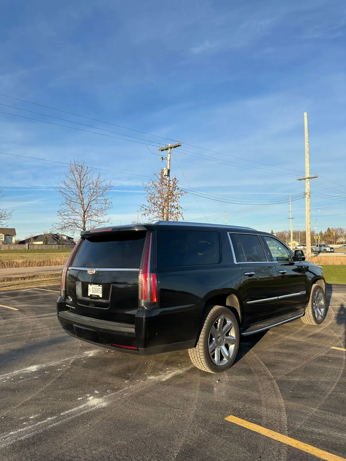 2019 Cadillac Escalade ESV, rear three-quarter, alternate angle
