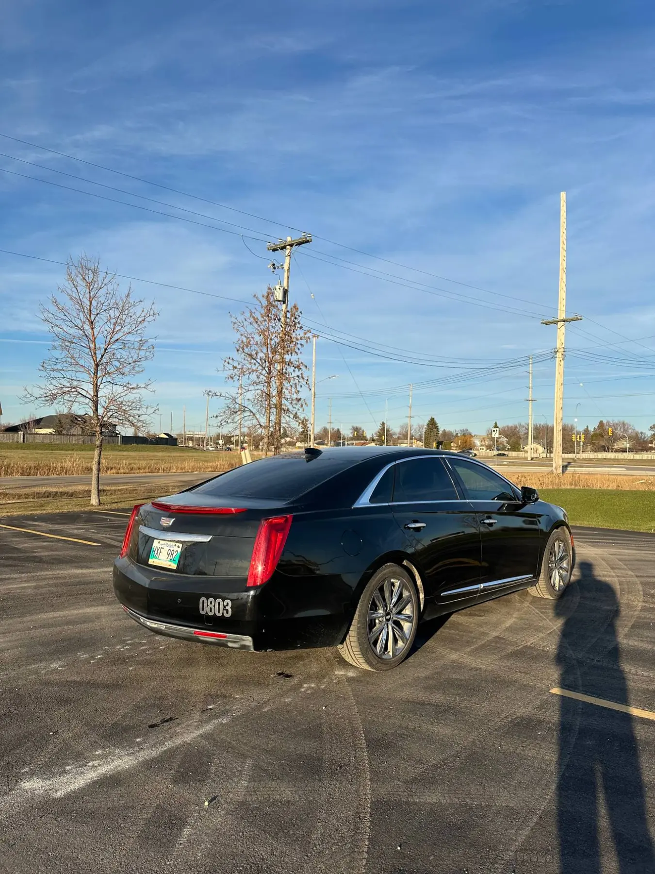 2017 Cadillac XTS, rear three-quarter, alternate angle